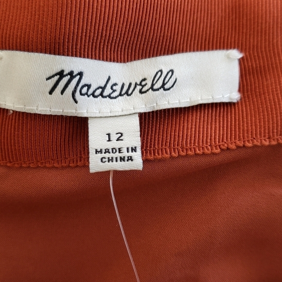 Madewell Museum Patch pocket mini skirt wool size 12 New - Picture 7 of 10